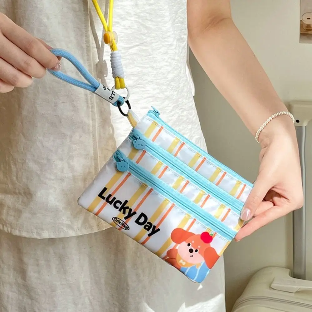 

Cartoon Cute ID Card Storage Bag Waterproof Lightweight Plane Ticket Bag Compact Size Protective Case Travel Card Bag Daily Use