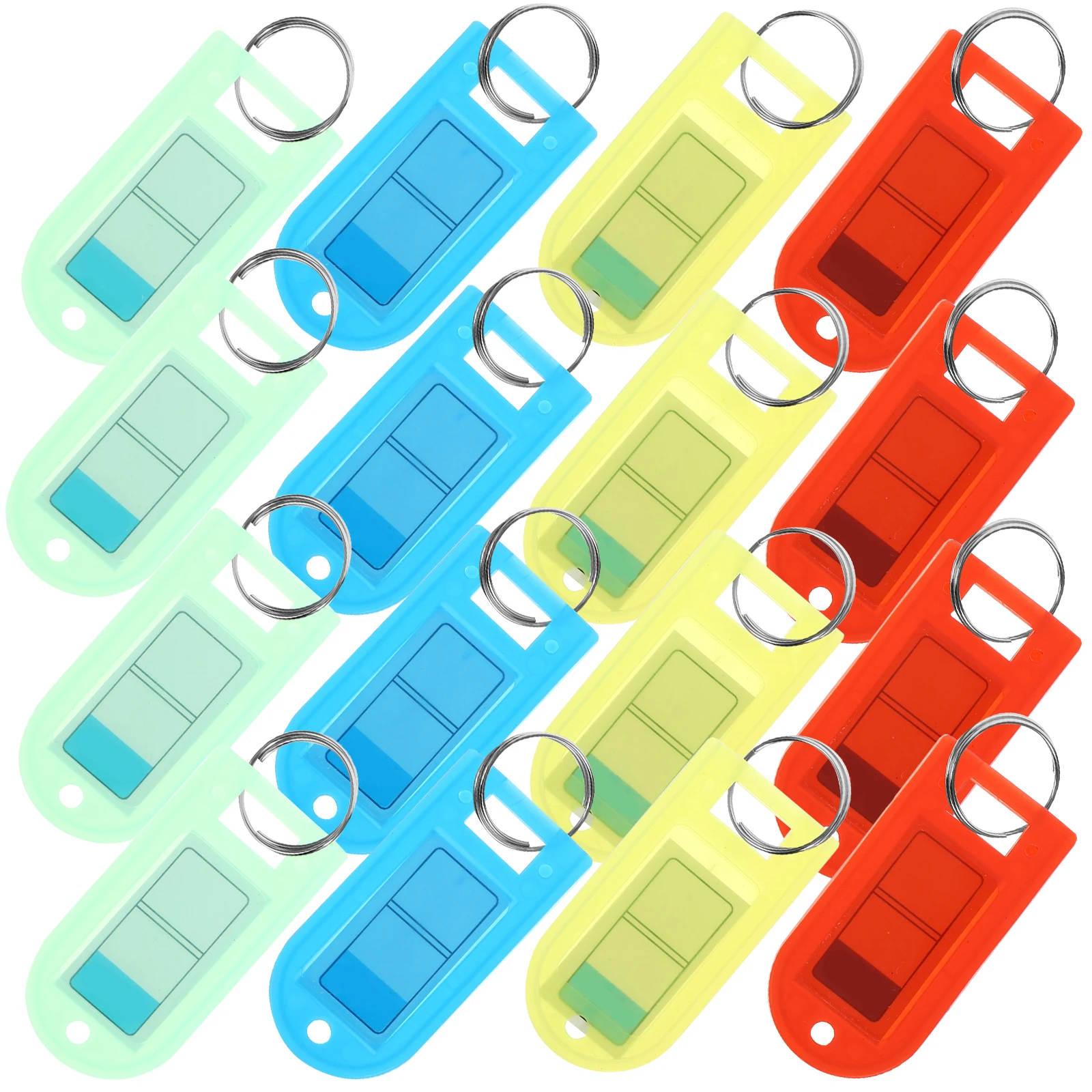 

40pcs Key Tags Label Portable Multi-Function Luggage Tag Key Identifier Compact Keychain Tag For Car Keys Hotel Labels