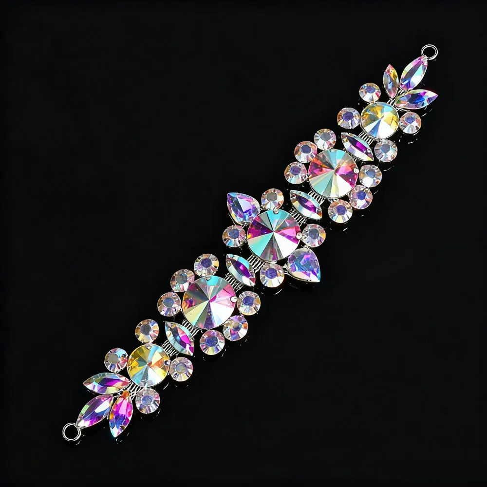 

Magic Color Rhinestone Trim Garment Accessory - Dress Belt Decor for Women's Evening Party & Fashion Highlight