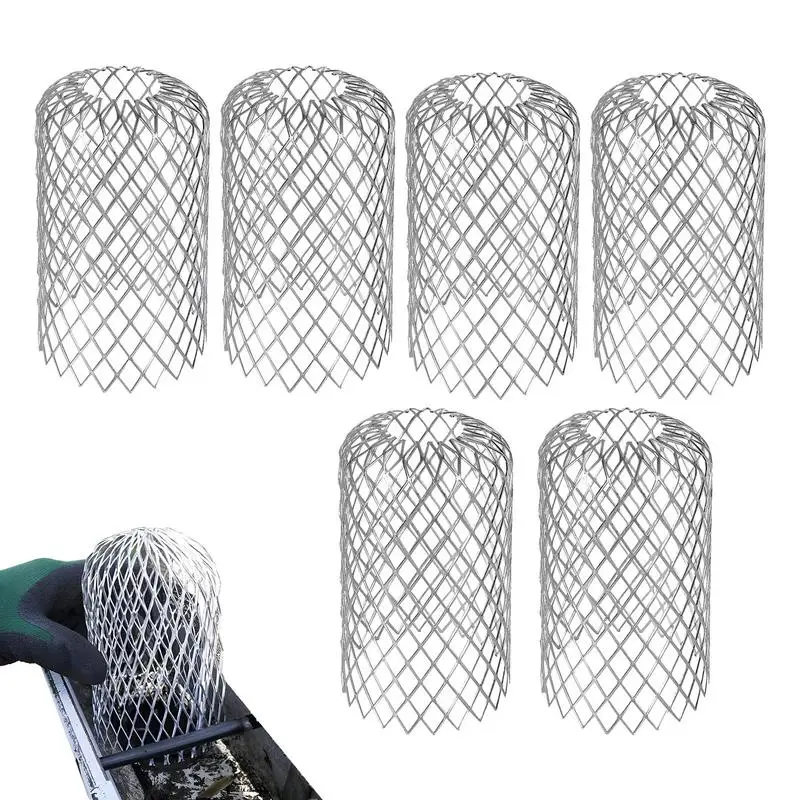 

Leaf Guards For Gutters 6pcs Expandable Aluminum Filter Strainer Gutter Cleaning Tools For Preventing Blockage Leaves Debris For