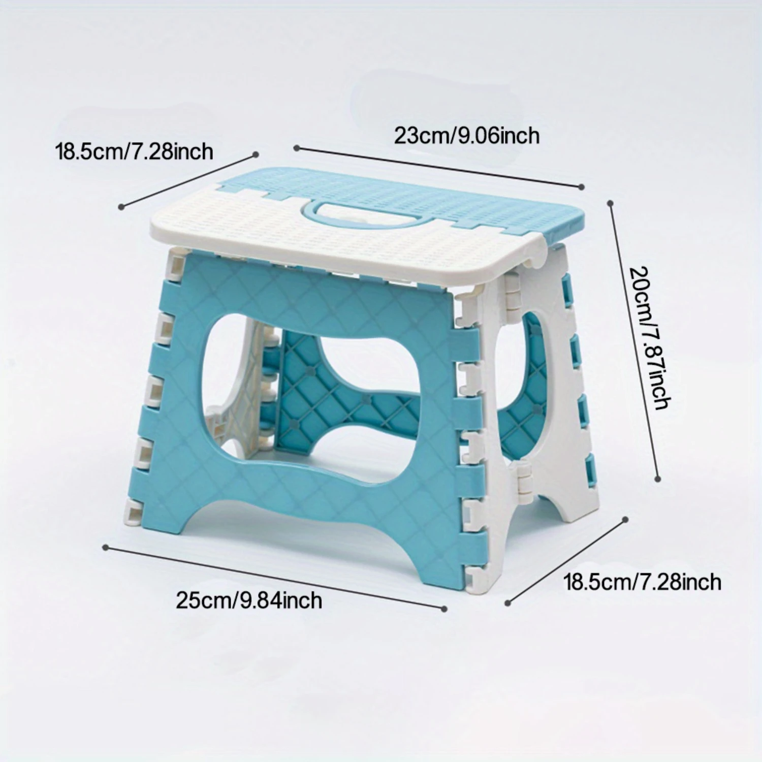 Portable Folding Stool - Durable Pp, Square Design For Outdoor Activities, Fishing &  Use