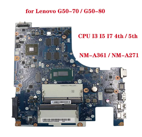 

For Lenovo G50-80 G50-80M G50-70 Laptop Motherboard ACLU3/ACLU4 NM-A361/NM-A271 with CPU 3558U/I3/I5/I7 GPU R5 M330 / M230 DDR3