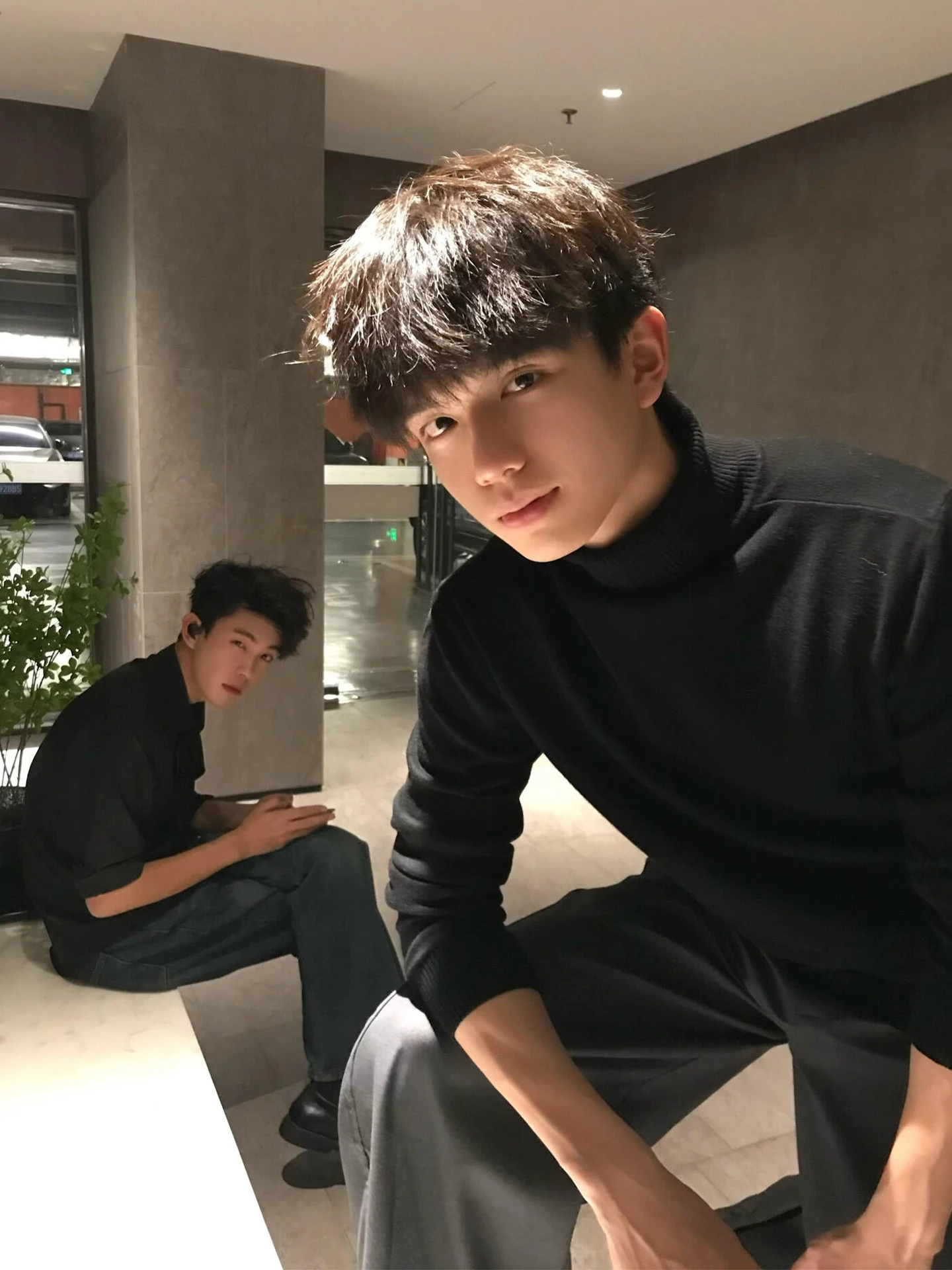 

Bla American High Collar Slim Fit Knitted Sweater Men's Autumn Winter Inner Wear Luxury Feeling Cool Base irt Fce Thic...