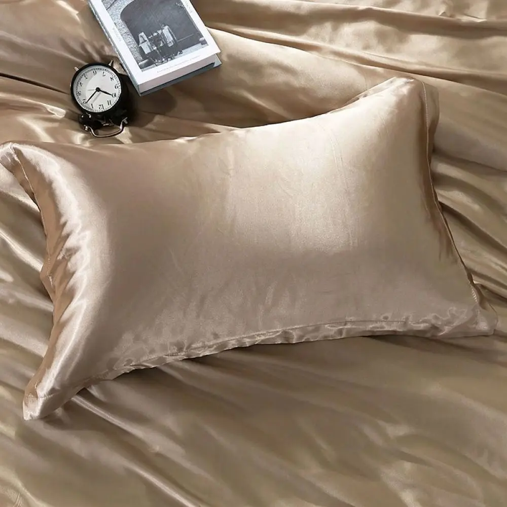Luxury Mulberry Silk Pillowcase Natural Satin Pillow Cover Breathable Smooth Bedding Case For Hair Care Sleep Comfort
