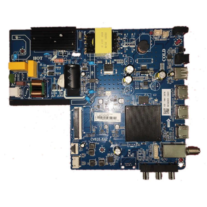 

Free shipping ! cv816-k42 Network TV motherboard 260104029970 20--45V 550ma