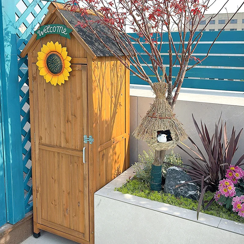 

A Outdoor garden storage cabinet storage box waterproof sunscreen tool room