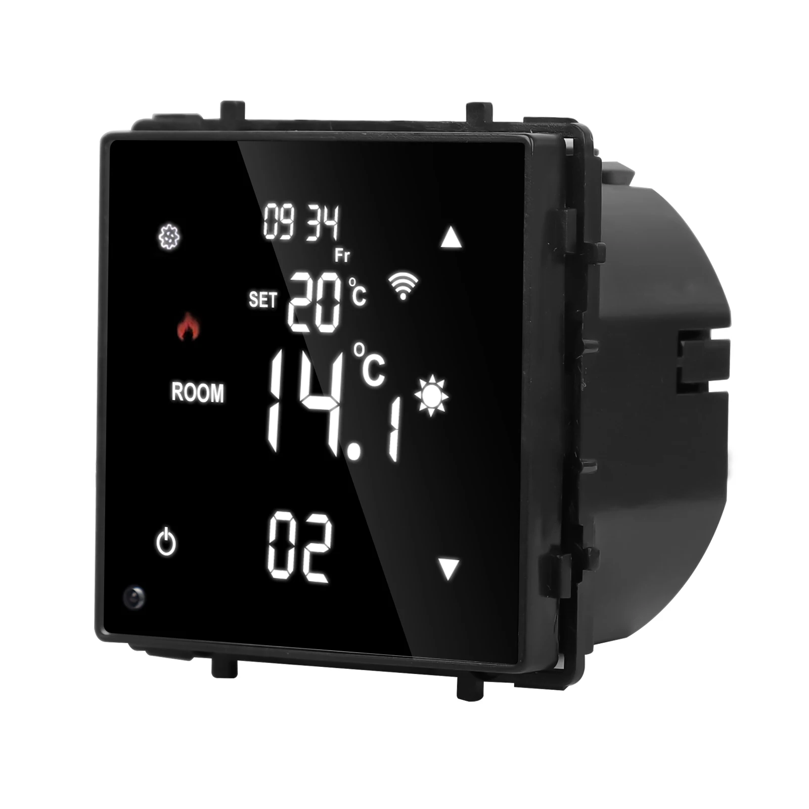 Imagem -03 - Bingoelec wi fi Inteligente Tela de Toque Termostato Módulo para Aquecimento Piso Elétrico Caldeira Água Temperatura Controle Remoto Alexa