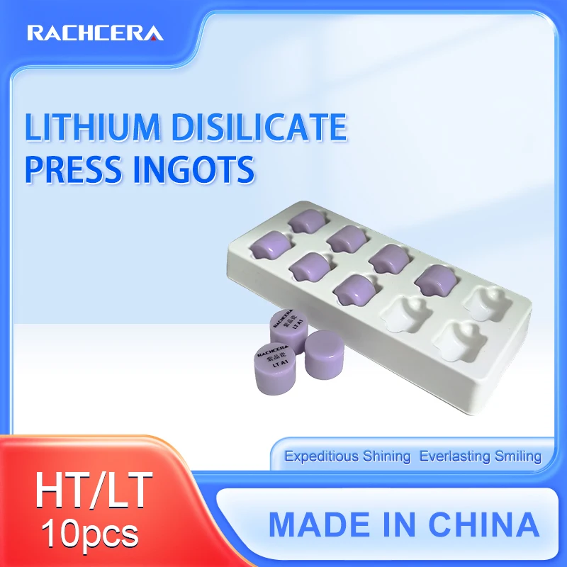 Imagem -02 - Lithium Disilicate Dental Press Lingotes Blocos ht lt mo Atualizado Novo 10 Unidades por Caixa