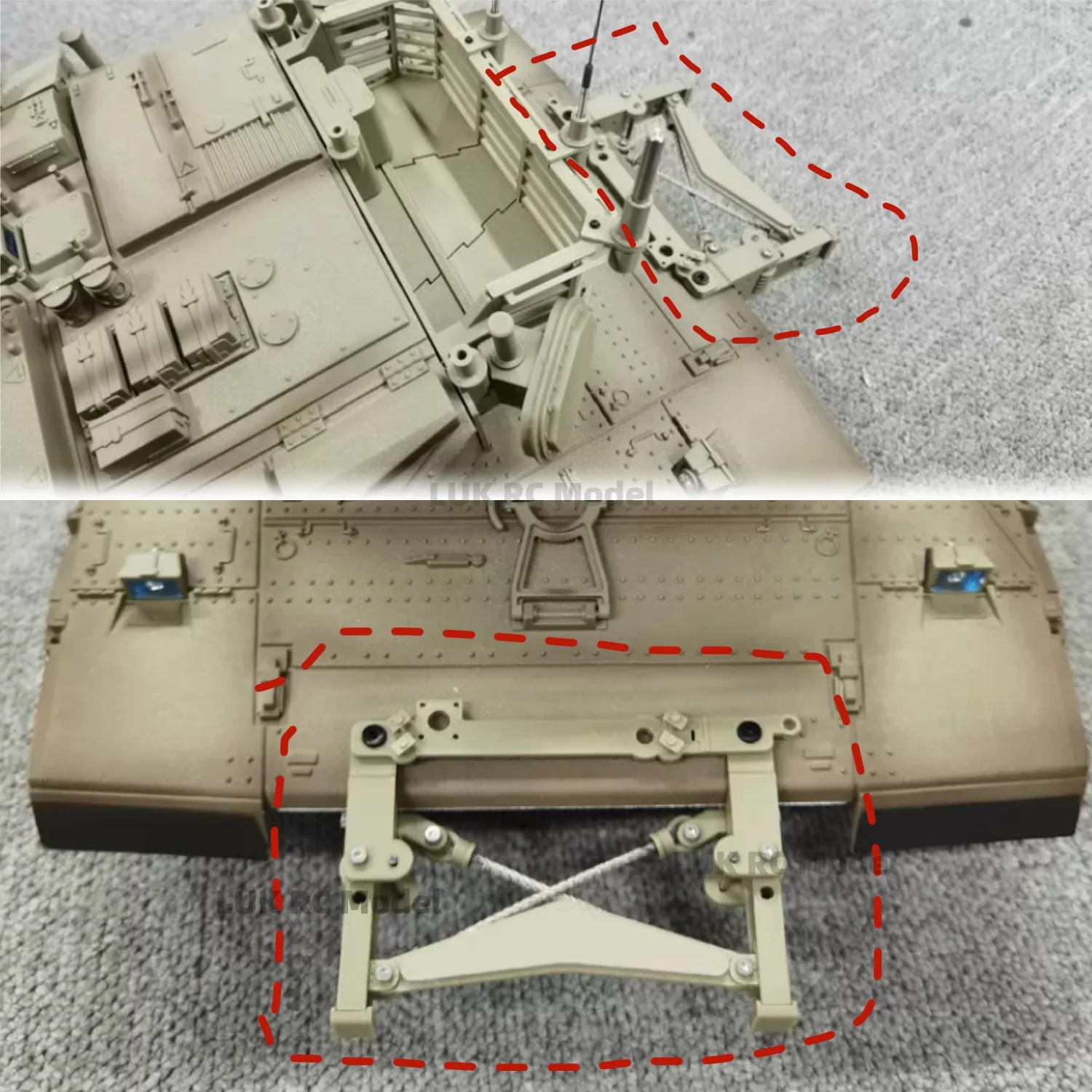 

Black 4 Siege Ram For 1/16 RC Tank Israel Merkava Modified Parts For CS Metal Chassis HL Radio 3859 Accessories Modified DIY 3D