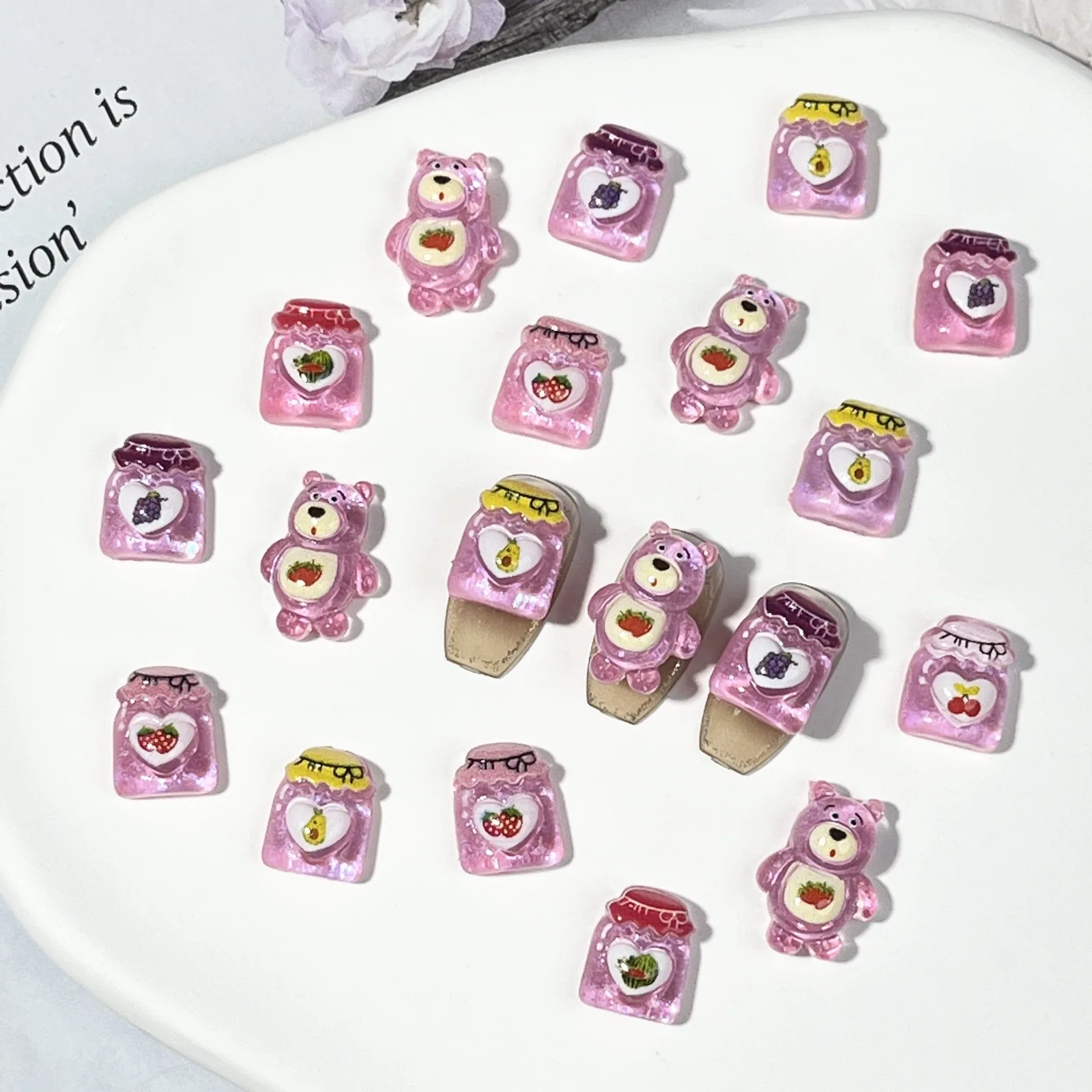 20 peças amuletos de unhas de desenho animado disney lotso para fazer unhas diy kawaii decoração de arte de unhas de resina fofa