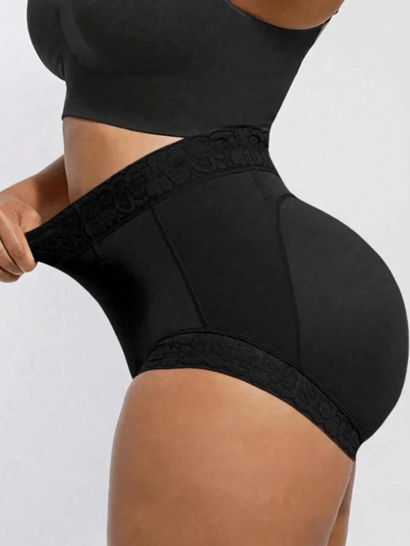 1pc Women High Waist Slimming Control Tummy Shaper Pants, Suitable For Multiple Occasions image 4