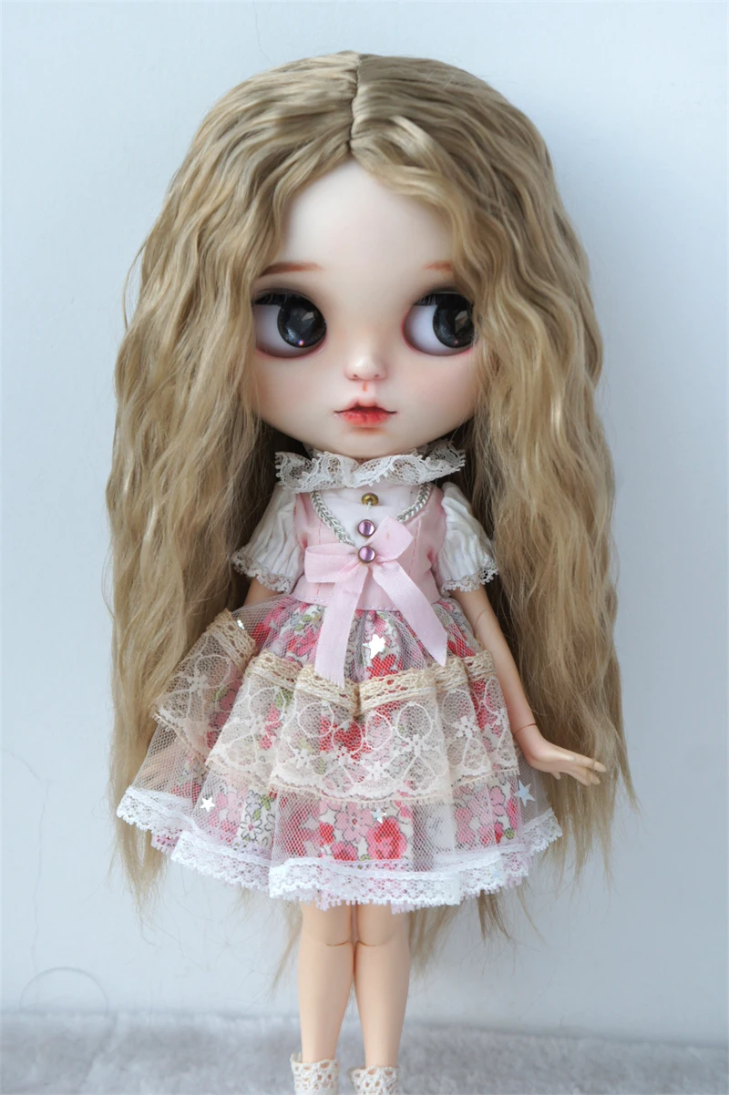 JD706 All Sizes For Long Curly Doll Wig Soft Synthetic Mohair YOSD MSD SD Blythes Hair Wholesale BJD Wigs Doll Accessories