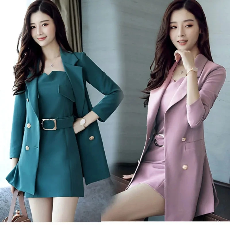 Spring and Autumn Suit Women's Fashion Two-piece Set 2024 New Korean Ladies' Temperament Dress Fashion Suit Women.