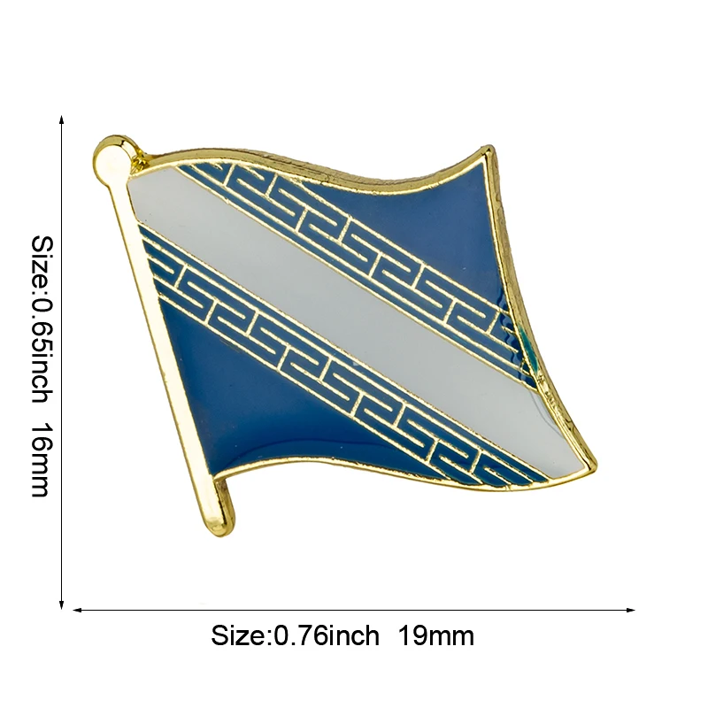 Champagner-Ardenne Flagge Metall-Anstecknadel Flaggen-Pin Abzeichen
