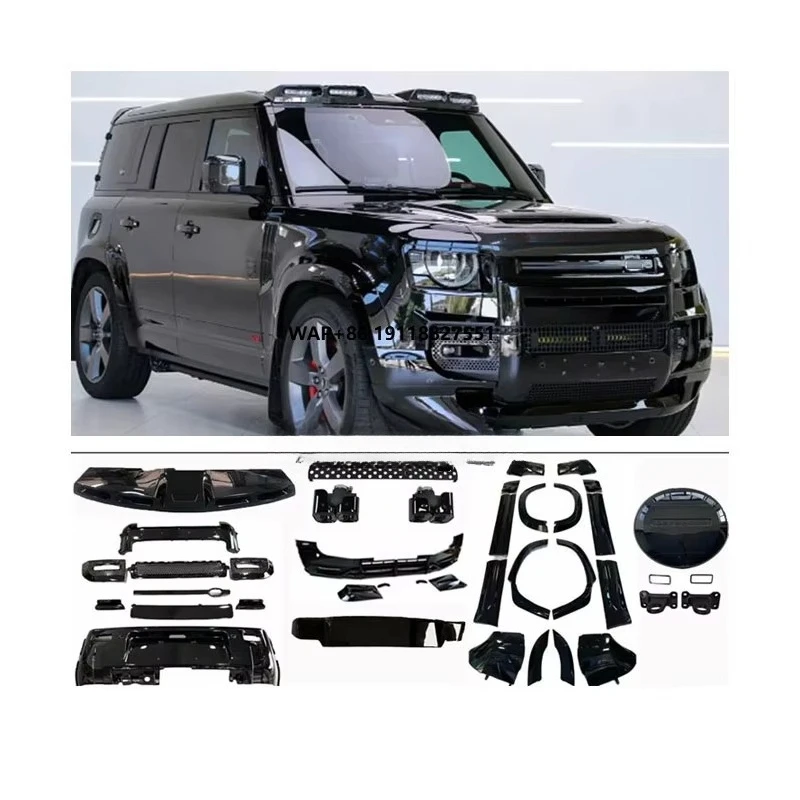 

Suitable for Defender Body Kit Full Black Version Accessory Spare Wheel Cover Light Side Skirts Arch Bumper Assembly