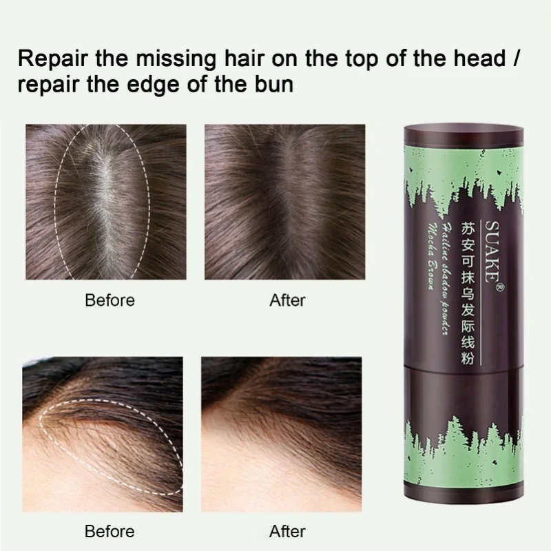 Penambah Volume Rambut Halus Bubuk Langsung Akar Hitam Menutupi Rambut Alami Mengisi  wax stick for hair