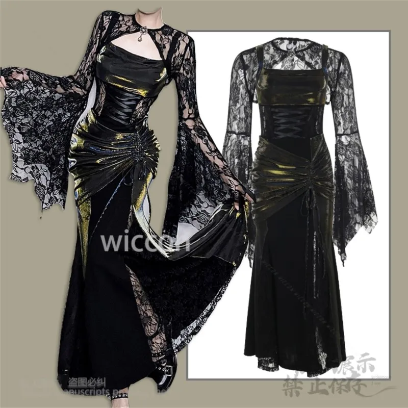 

Элегантное кружевное асимметричное болеро с рукавами «летучая мышь», женская летняя модная блузка, шикарная вечерние офисные повседневная одежда Jirai Kei Halloween