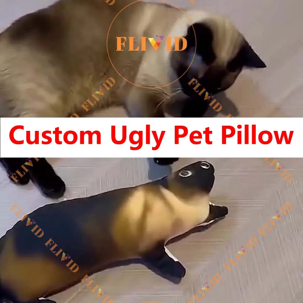 

Customized 3D Cat Ugly Pillow,Hot Personalized Dog Pillow,Funny Pet Animals Pillow,Pet Loss Memorial Gift,Pet Lover Gift