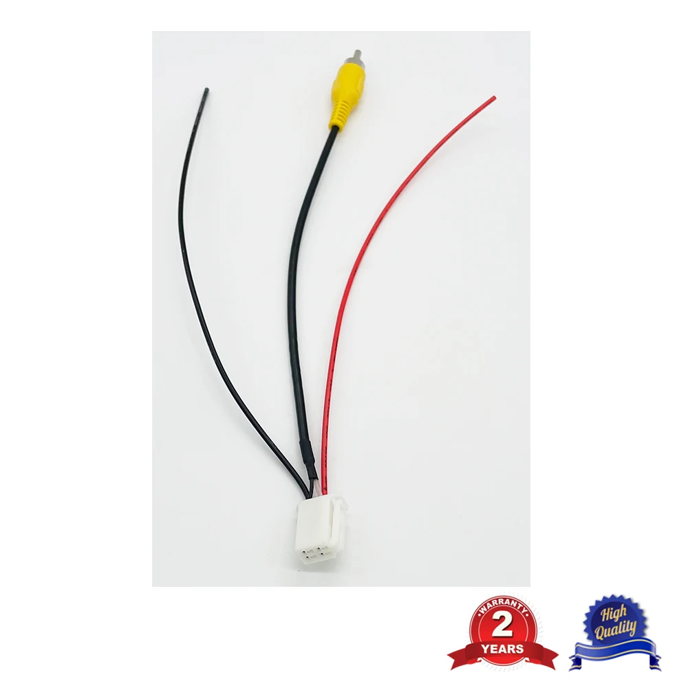 RCA Stecker Kabelbaum für Radio Back Up Reverse Kamera RCA Eingang Stecker Kabel 4pin für Toyota