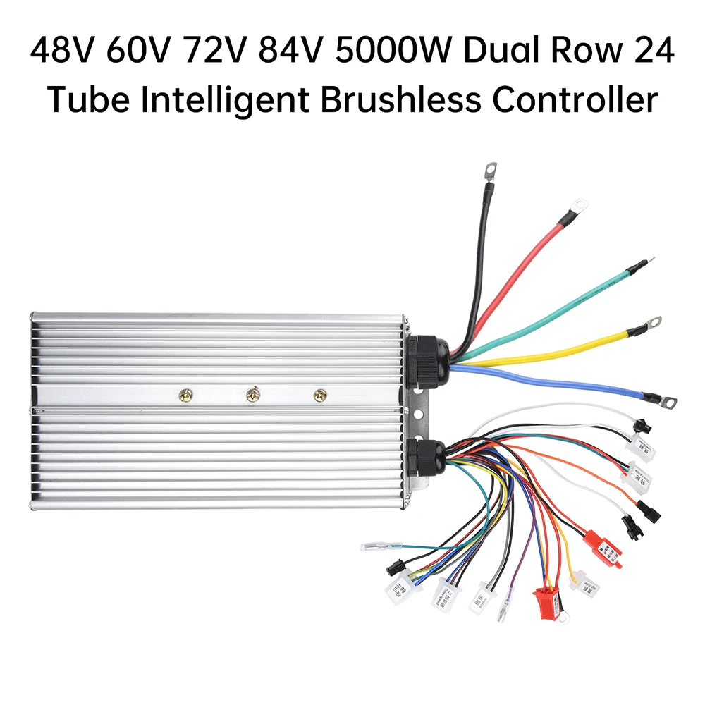 

5000W 48V/60V/72V/84V Electric Bike Intelligent Brushless DC Motor Controller with Double MOS Tube E-bike Scooter Accessories