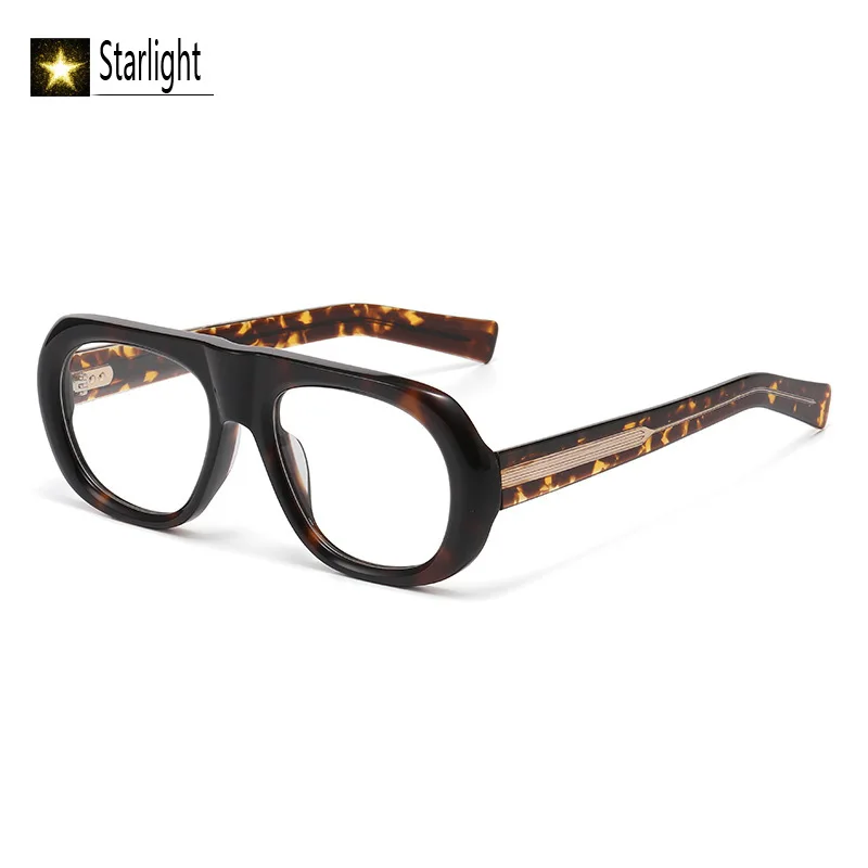 

Толстые квадратные очки из ацетата в стиле ретро, оправа для очков для мужчин, черепаха, близорукость, оправа для очков для чтения, мужская и женская дальнозоркость, простая 148 мм