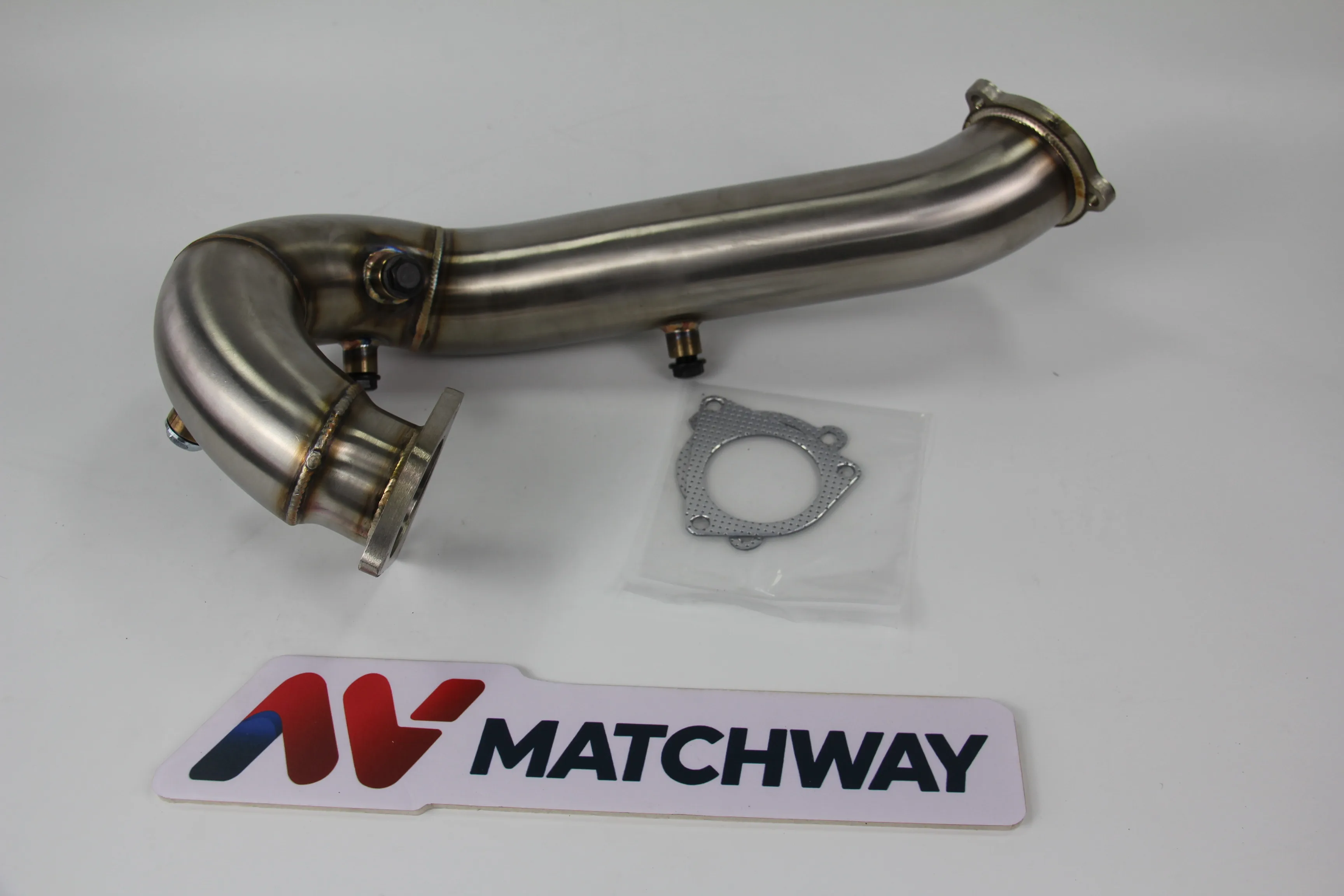Stainless Exhaust Downpipe Polished Finish 100% TIG Welded for Audi A4 A5 B8 Q5 2.7 3.0 TDI 2007-2013