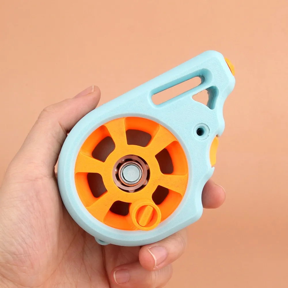 QAJTAO Tragbares Mini-Angelgerät für unterwegs, Angelrolle für den Außenbereich, zum Krabbenangeln, Handangelrolle, Angelrolle für den Einsatz im Wagen, Angelausrüstung. – Detail 7