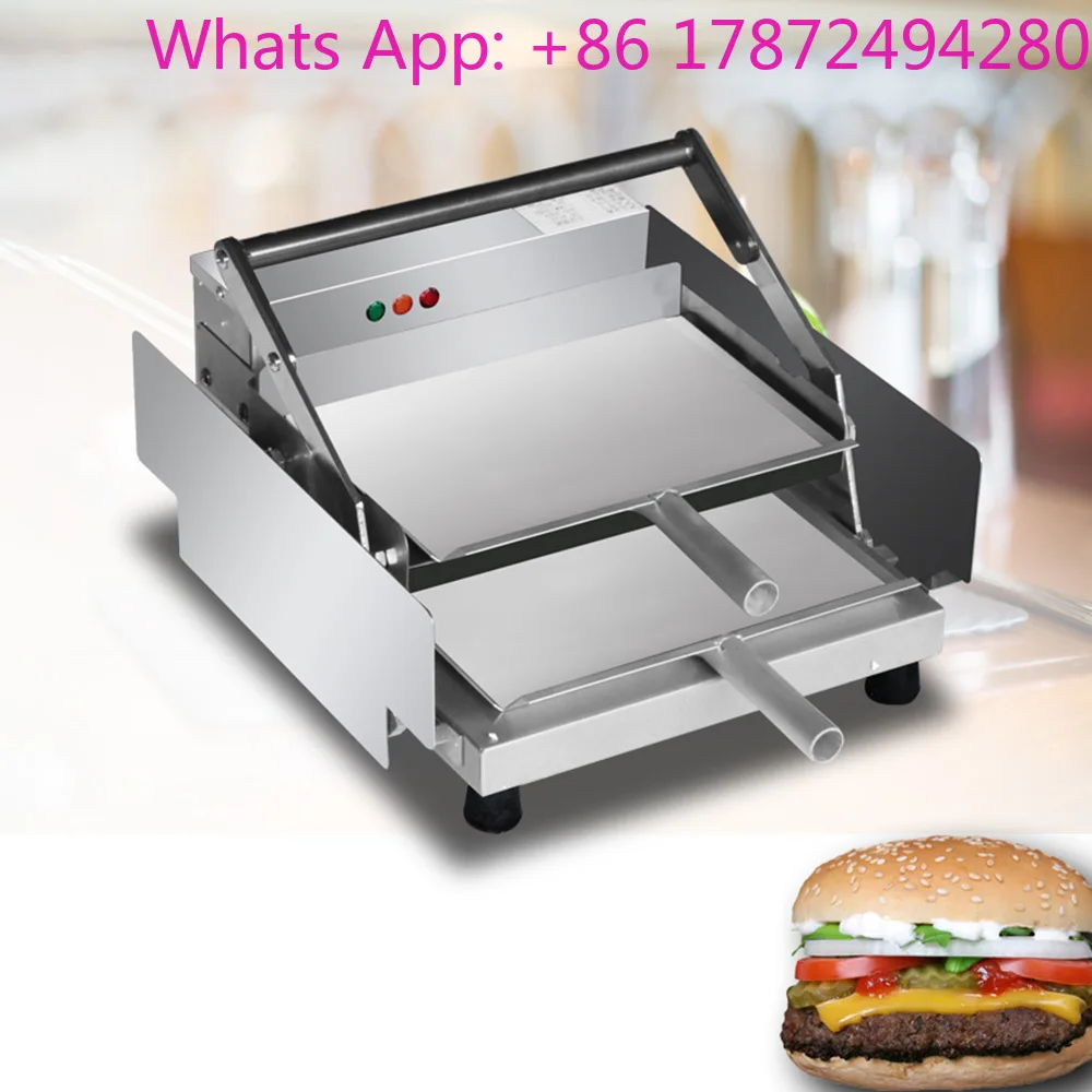 Commercial Burger Grill Aluminum Plate Toaster Automatic Hamburger Bread Machine Double-layer Hamburger Heating Machine view 4