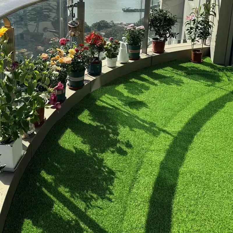 1pcs Large Luxury Artificial Grass Mat Durable Thin Synthetic Lawn Fake Turf for Gardens Balconies Patios Hotels And Restaurants