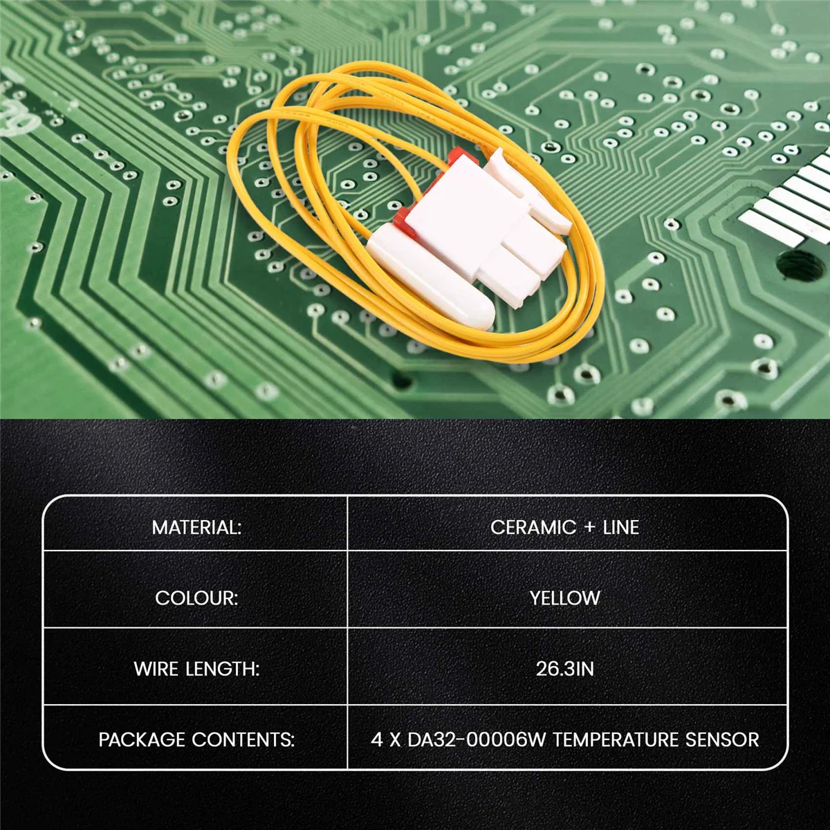 4 pièces DA32-00006W Réfrigérateur Dégivrage Capteur De Température Remplacement Thermoandrefor Samsung AP41336842 DA32-10105R