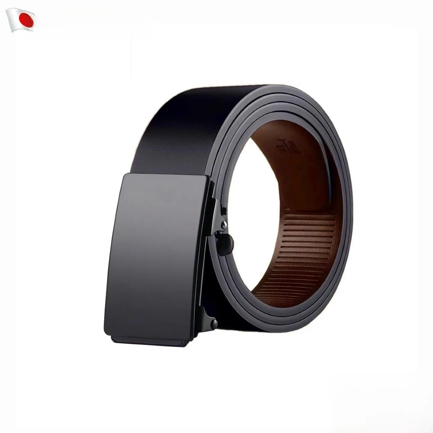 若い男性のシンプルなスタイルベルトドレスパンツウエストベルトカジュアルビジネスストリートファッション滑らかな表面合金バックルレザーベルト