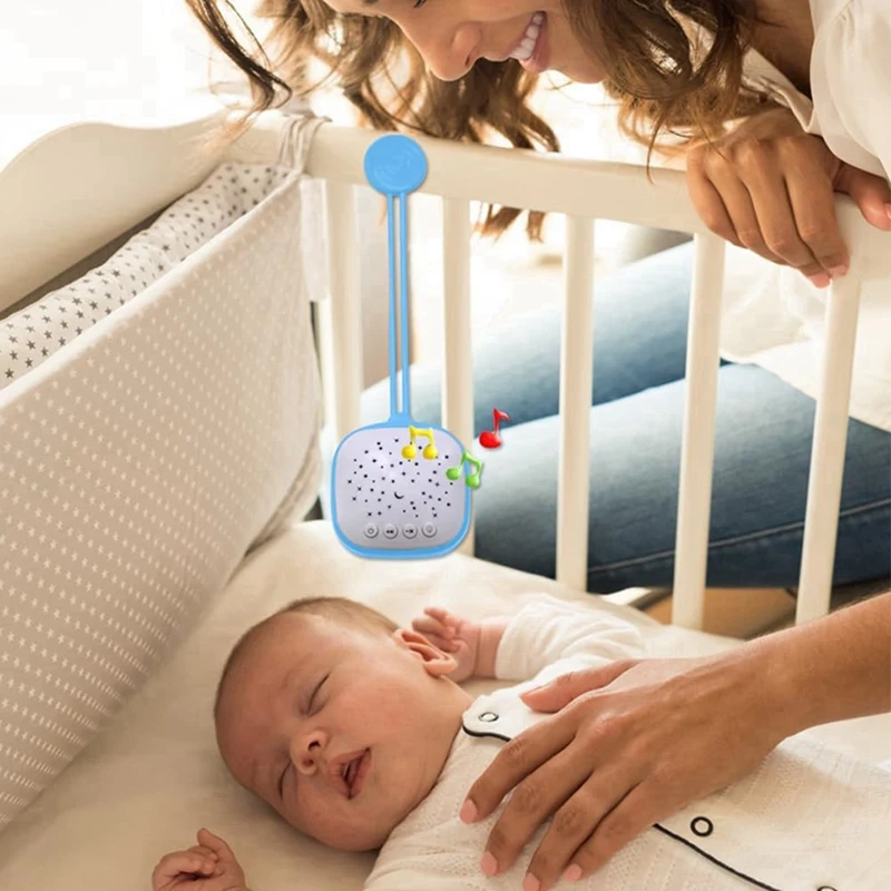 Portable Sound Machine Baby, Baby Sleep Shusher With Projector Star Starry Light, Toddler Aid Music For Infant Gifts