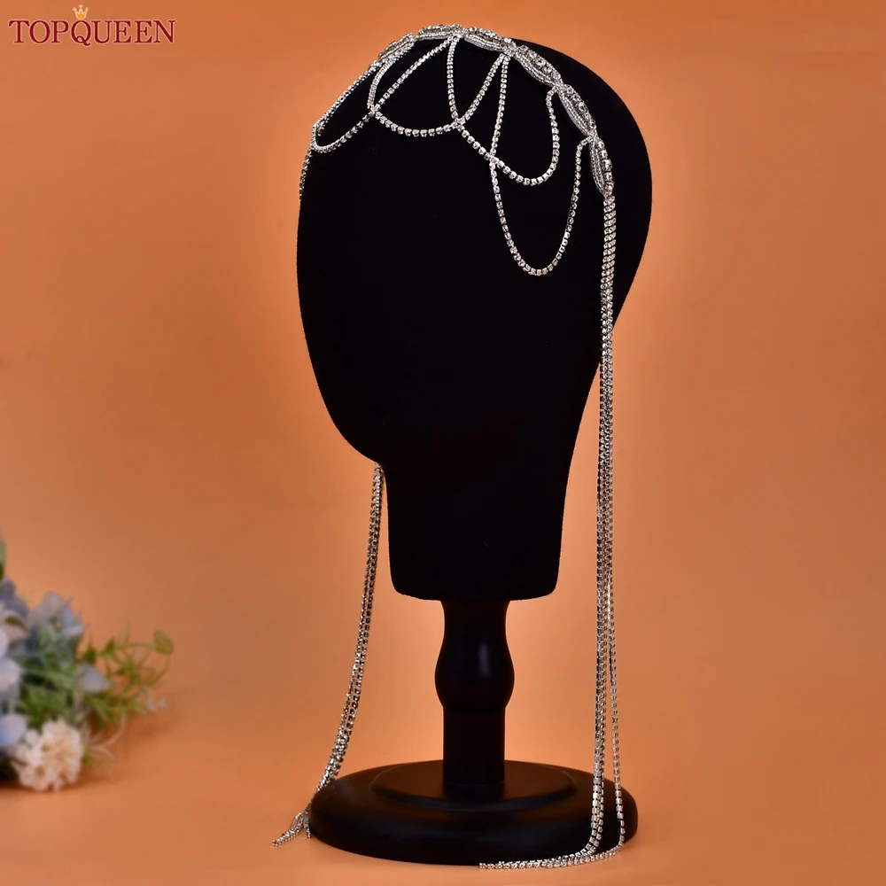 Top queen party lange quaste haarband braut kopfschmuck hochzeits kopfschmuck haar zubehör mädchen stirn kopf bedeckung geschenk S102-DL