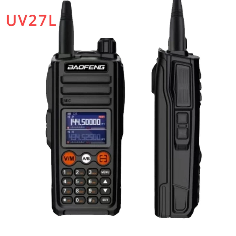 2024 Latest Baofeng UV27 Walkie Talkie High Capacity AM FM Two Way Radio UV 27 Full Band LED Noise Reduction DTMF Ham Radios