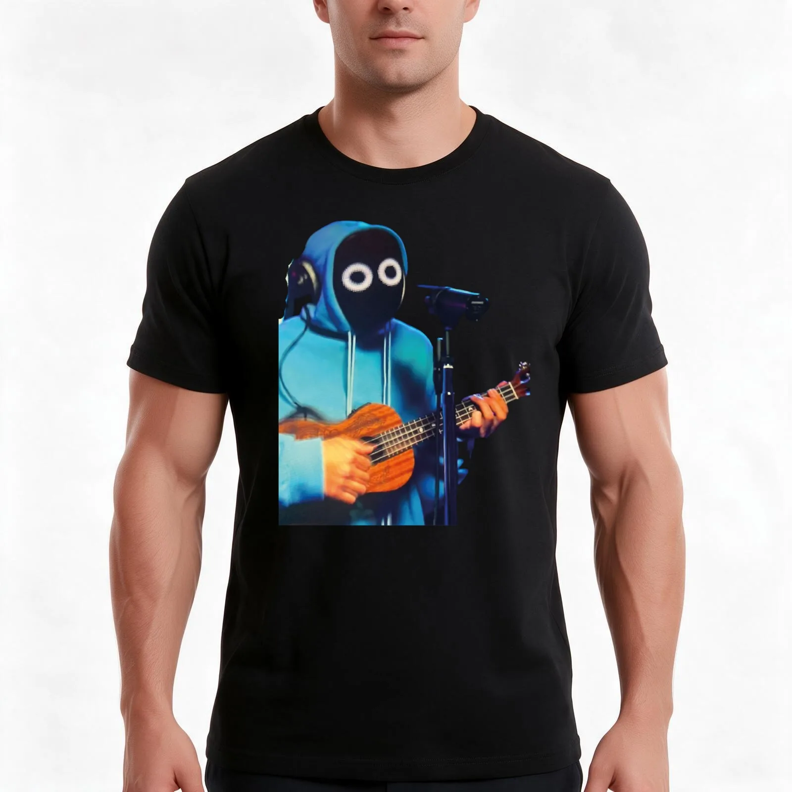 boywithuke T-Shirt, Summer Casual Cotton Tee, Oversized Streetwear Tops, Vintage Graphic Print, Loose Fit Short Sleeve