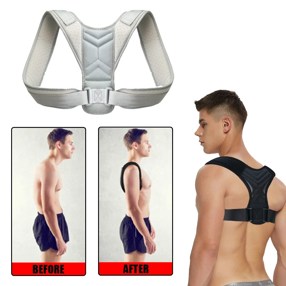 Correction Belt Back Posture Corrector Adjustable Neck Brace Training Equipment Home Office Man Woman Postura Shoulder Support
