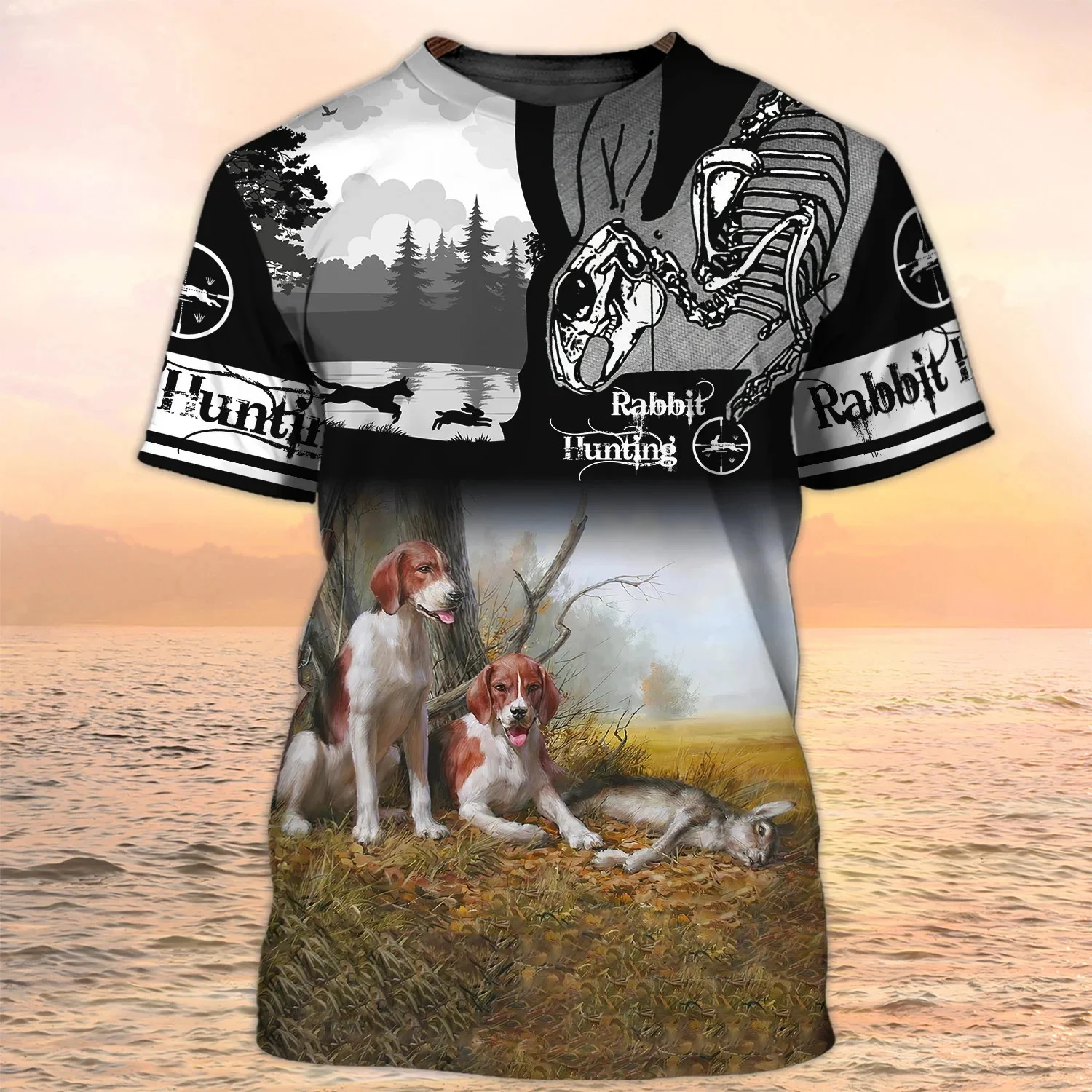 Duck Hunting Dog Graphic Men's T-shirts 3D Animal Print t shirt Men Women Short Sleeve Harajuku Tee Oversized Streetwear Y2k Top