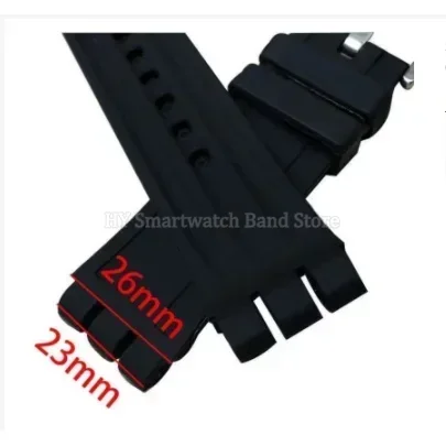 23x26 مللي متر حزام ساعة سيليكون لسلسلة سواتش مطاط مقاوم للماء المعصم الفرقة الرجال النساء الرياضة سوار حزام ساعة اليد الملحقات