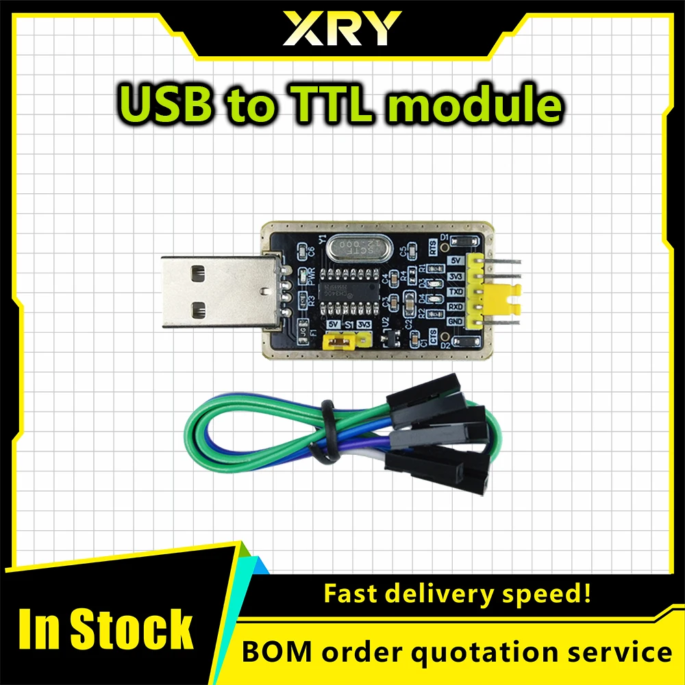 XRY CH340 Module Instead of PL2303 CH340G RS232 to TTL Module Upgrade USB to Serial Port In Nine Brush Plate for arduino Diy Kit