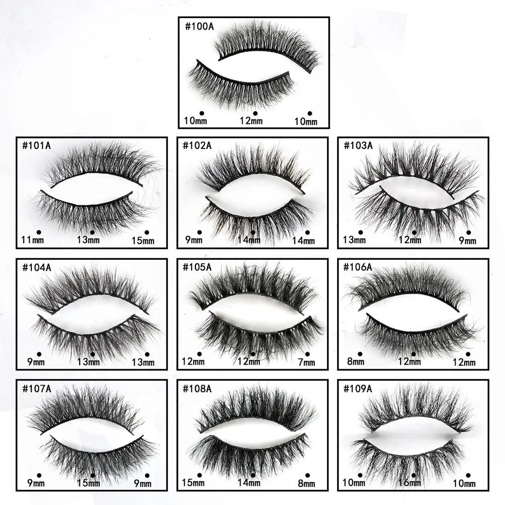 1set Self-Adhesive Glue-Free Fake Eyelashes Reusable Natural ake Eyelashes Extension Waterproof Eyes Makeup Cosmetics