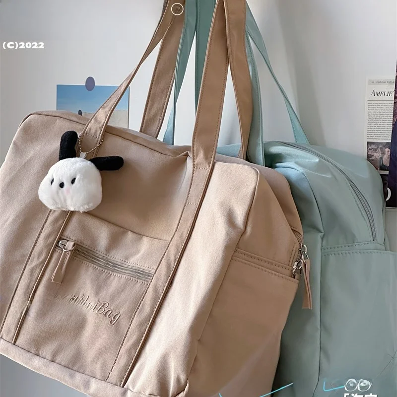 casual-korean-style-nylon-fitness-bag-lightweight-large-capacity-yoga-travel-shoulder-bag-storage-bag-for-men-and-women