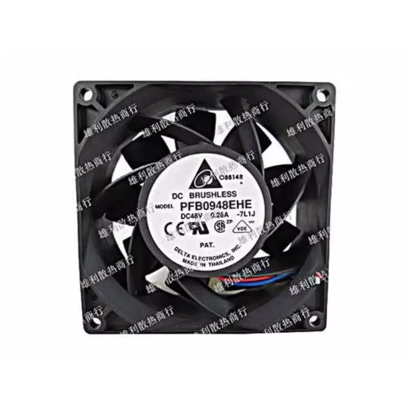 Delta Electronics PFB0948EHE 7L1J DC 48V 0.26A 90x90x38mm 3-Wire Server Cooling Fan