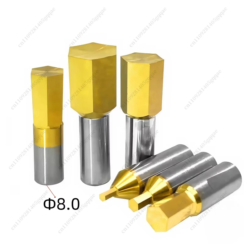 Gerader Schaft, hochpräziser Sechskant-Stahl CT08, rotierender Räumstanzsitz D16/D20, 1 Stück (ohne Stanzeinsatz) – Detail 4