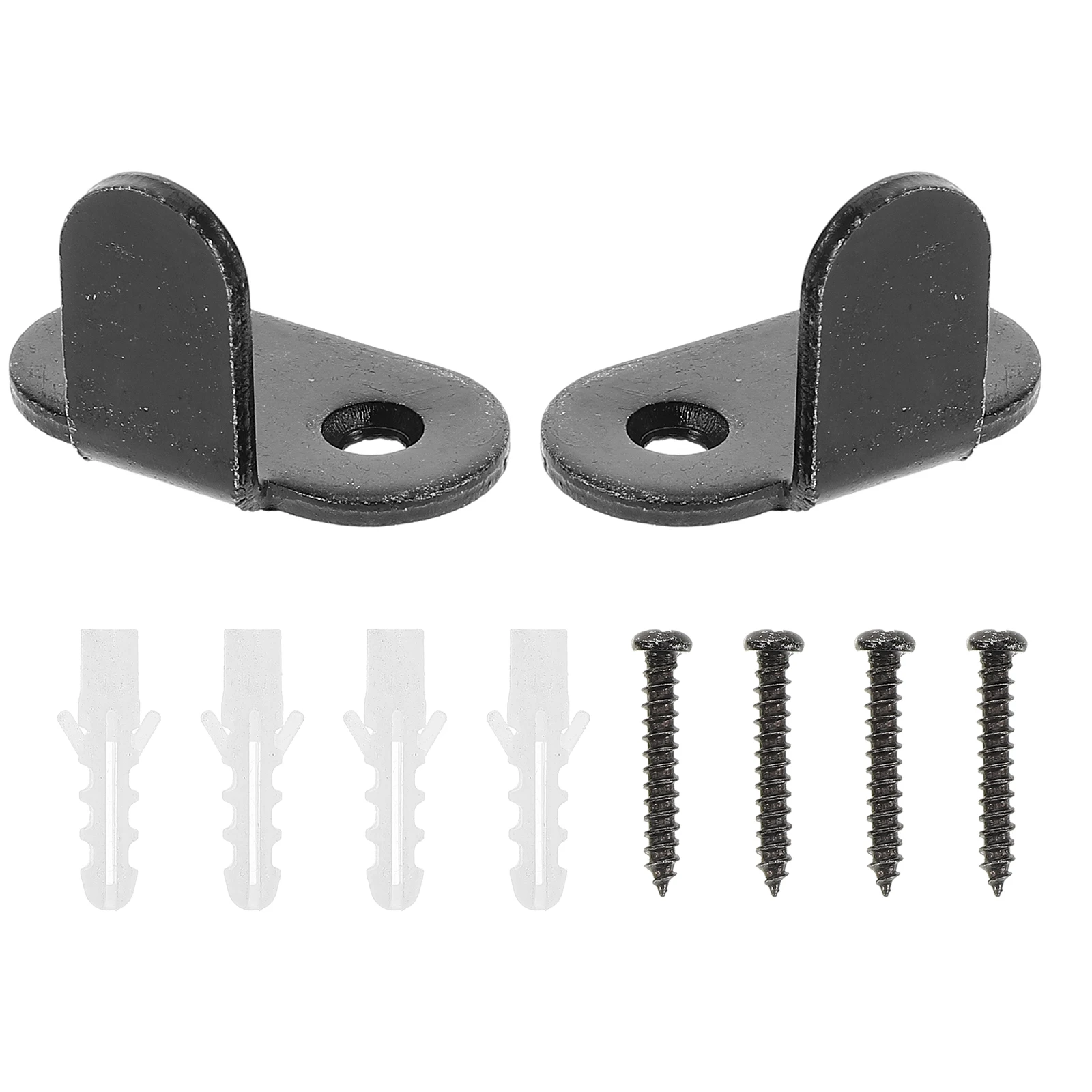 

2 Sets Carbon Steel Adjustable Door Stoppers Sliding Closet Guide Barn Floor Guides Stopper Closet Swing Slim Heavy Duty Quiet