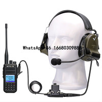 Electronic Pickup Noise Reduction Headphones Headset for Two Way Radio with K1 or M1 Jack Retevis EHK007