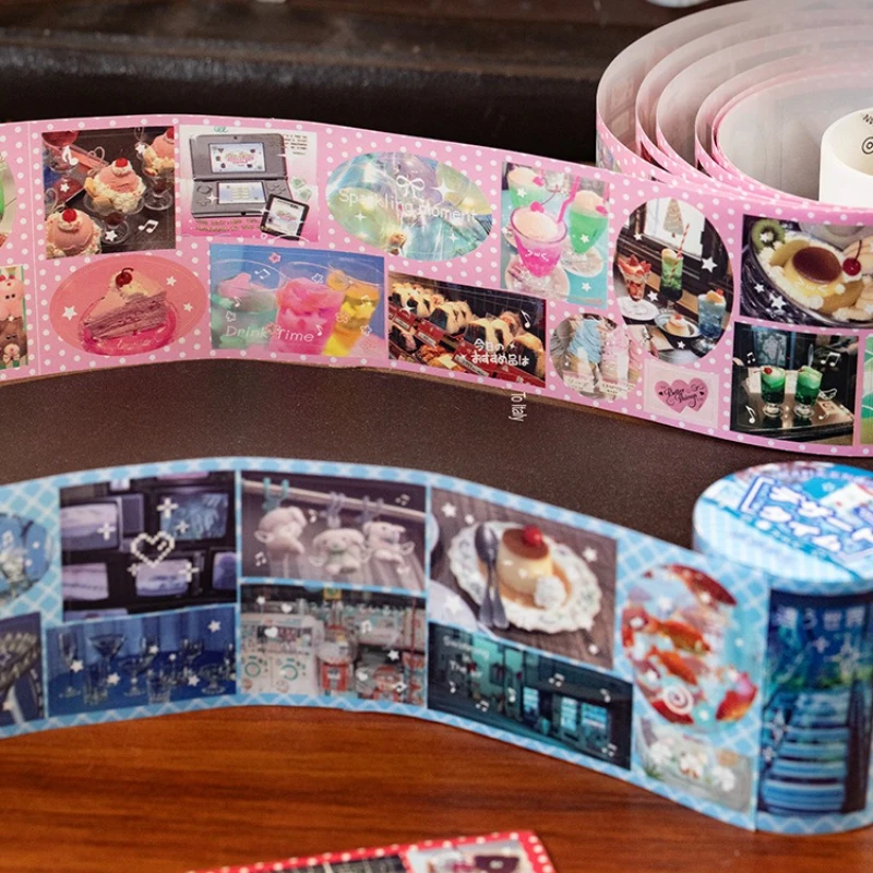 

Винтажная наклейка на десерт, старомодные материалы для скрапбукинга для журнала «сделай сам», наклейки с узором «сладкий час» для изготовления карт