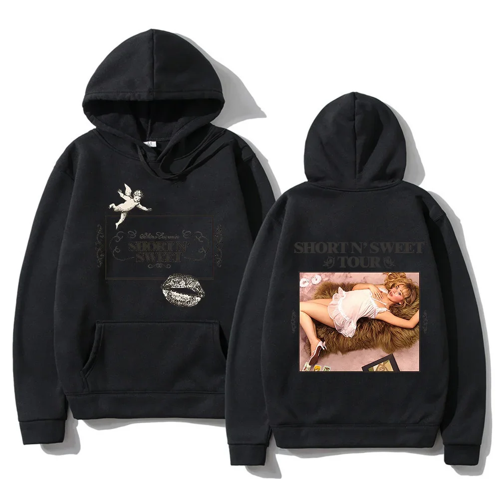 Sabrina Carpenter - Short \'N Sweet 2024 Tour Hoodie Men Women Vintage Harajuku Fashion Pullover Oversized Sweatshirt Streetwear