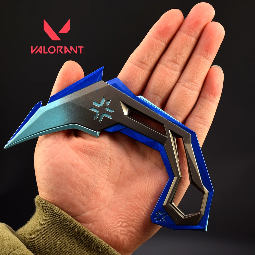 16 centimetri Valorant VCT Artiglio Coltello Gioco Arma Melee Farfalla Coltello Periferiche In Lega di Metallo Modello Portachiavi per I Ragazzi Regalo Giocattoli Per Bambini