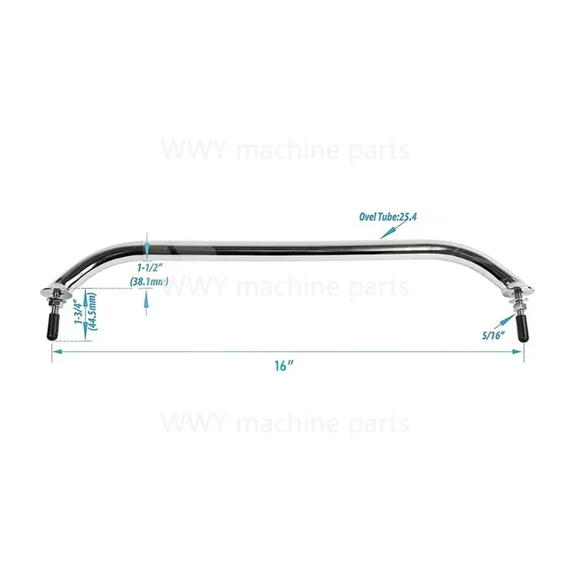 Imagem -02 - Marinha Grab Handle Barco Polido Handle Pcs 16 Aço Inoxidável 316