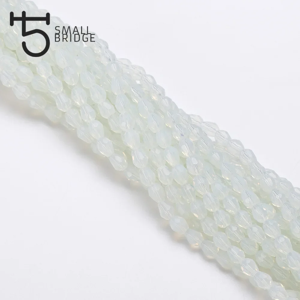 Austria Loose Opal Tear Drop Crystal Beads For Jewelry Making Women Diy Accessories Beads Briolette Glass Facedet Beads Z802